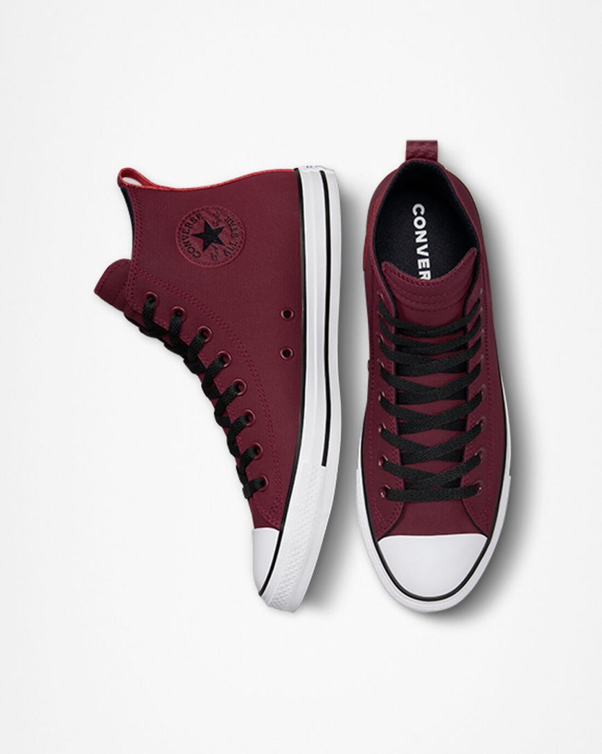 Tenisky Vysoke Converse Chuck Taylor All Star TecTuff Panske Tmavo Červené Biele Čierne | SK FGALK3